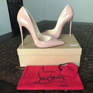 Christian Louboutin “So Kate” Nude Patent size 38